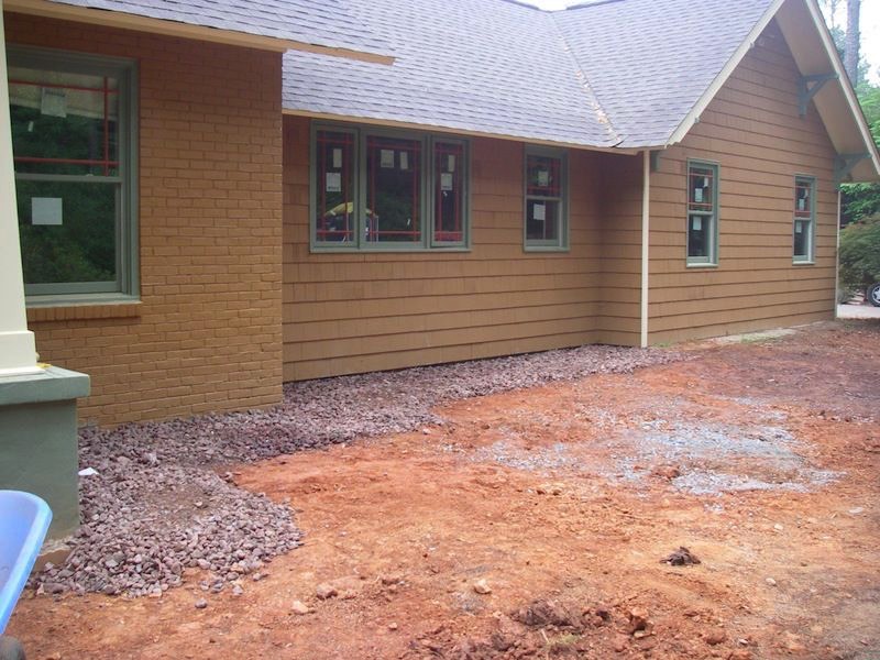 French drain doubles as path